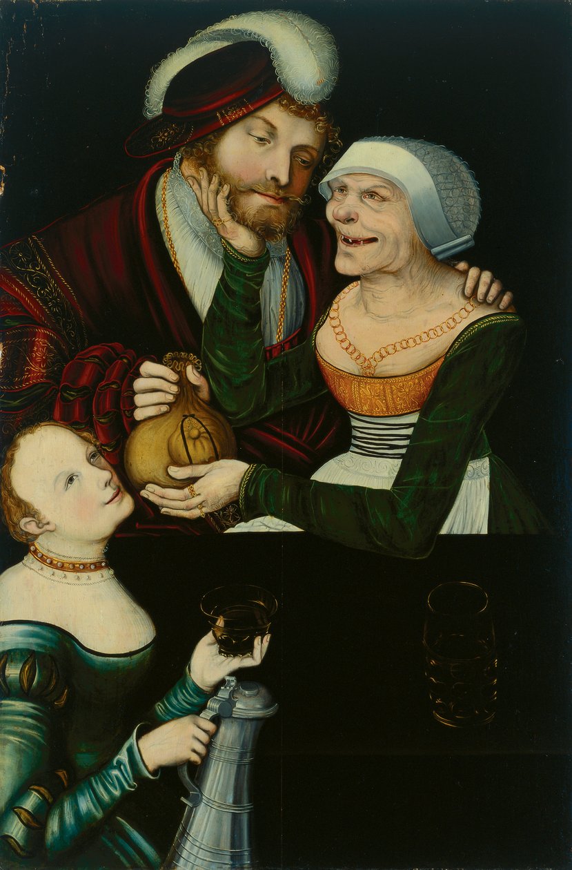 Couple inégal - Lucas Cranach the Elder