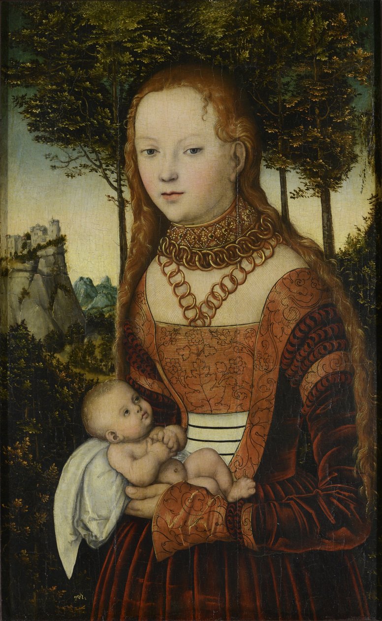 Jeune mère avec enfant - Lucas Cranach the Elder