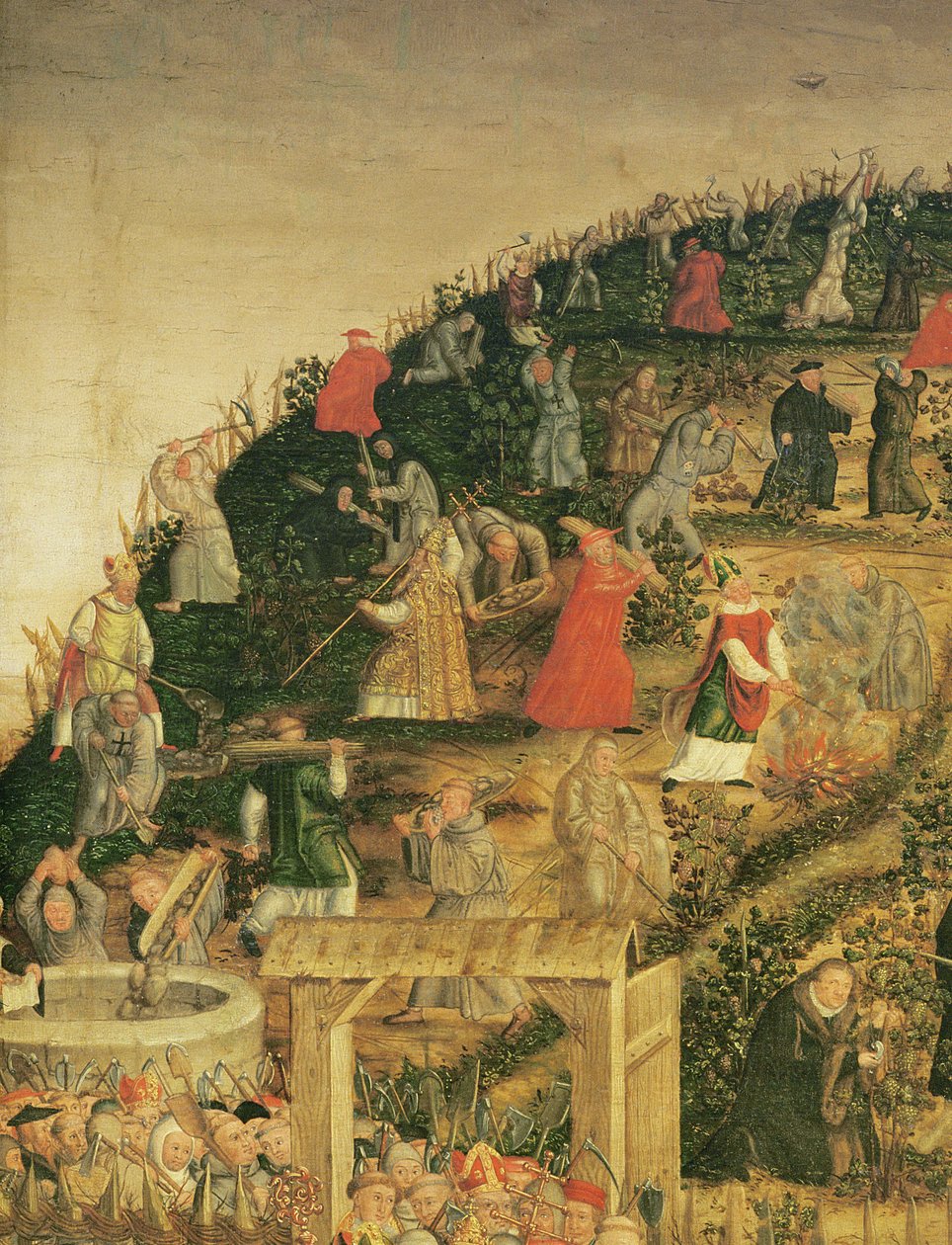 La Vigne du Seigneur, 1569 (détail) - Lucas Cranach the Younger