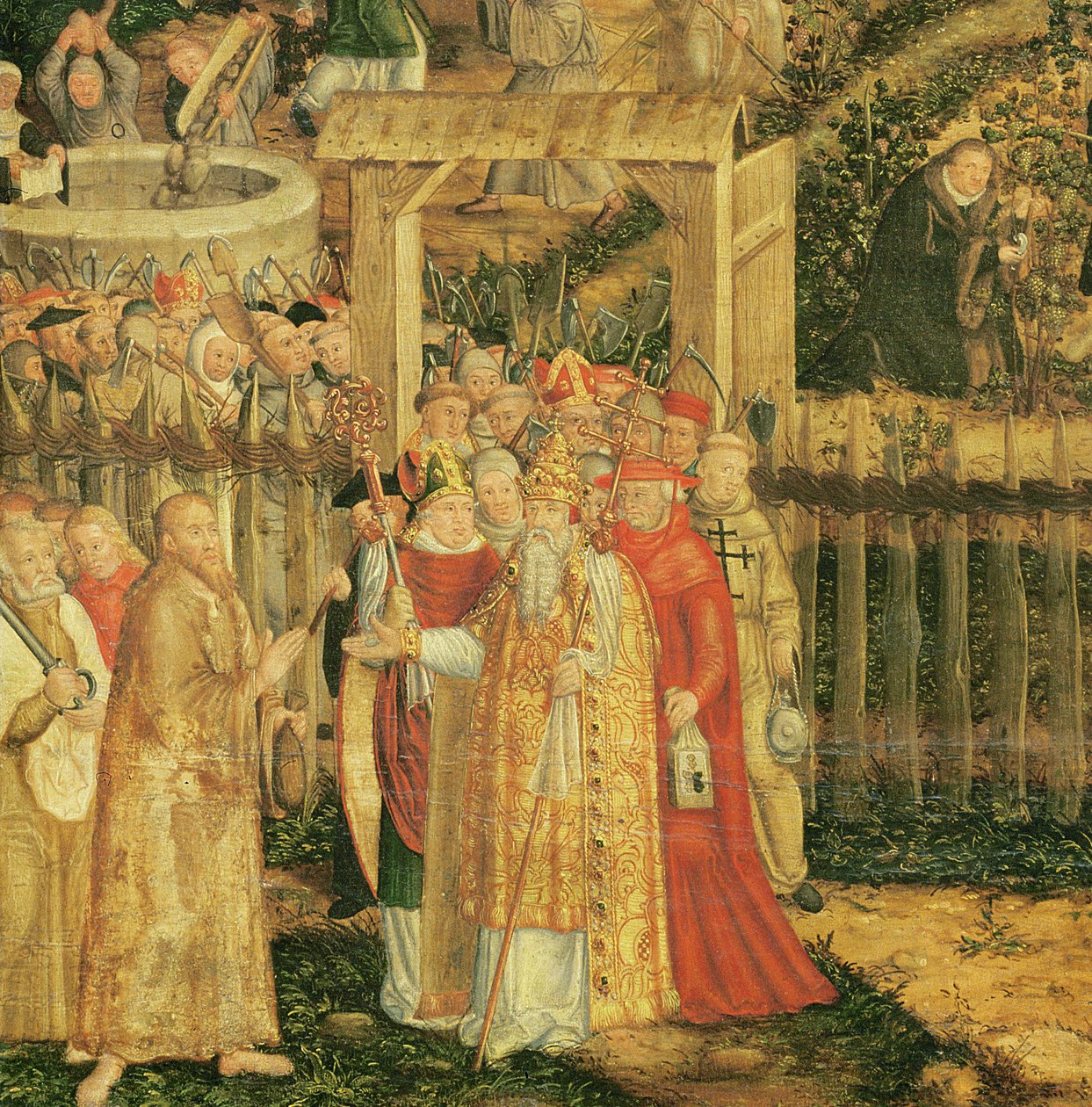 La Vigne du Seigneur, 1569 (détail) - Lucas Cranach the Younger