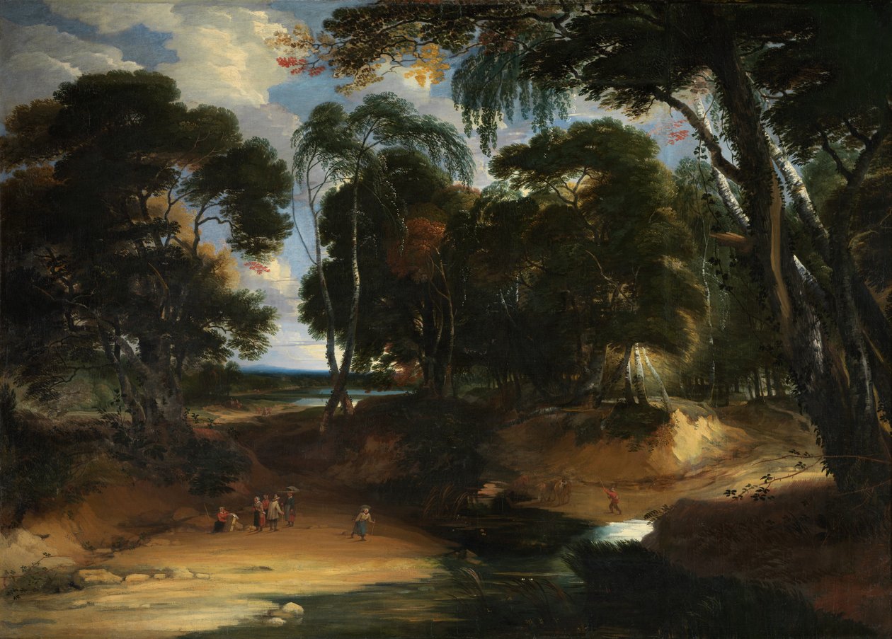 Paysage avec forêt - Lucas Achtschellinck