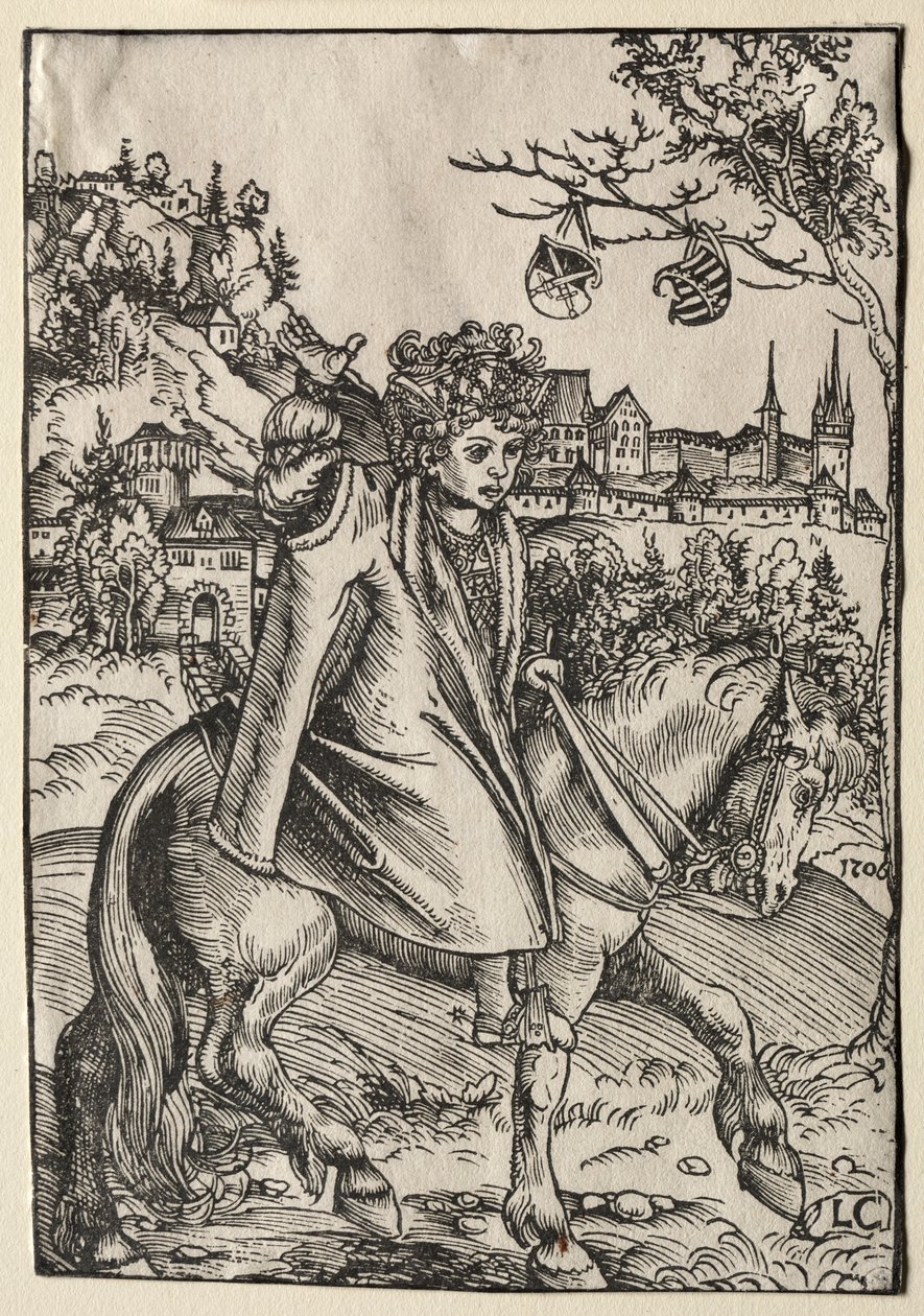 Un garçon à cheval - Lucas Cranach