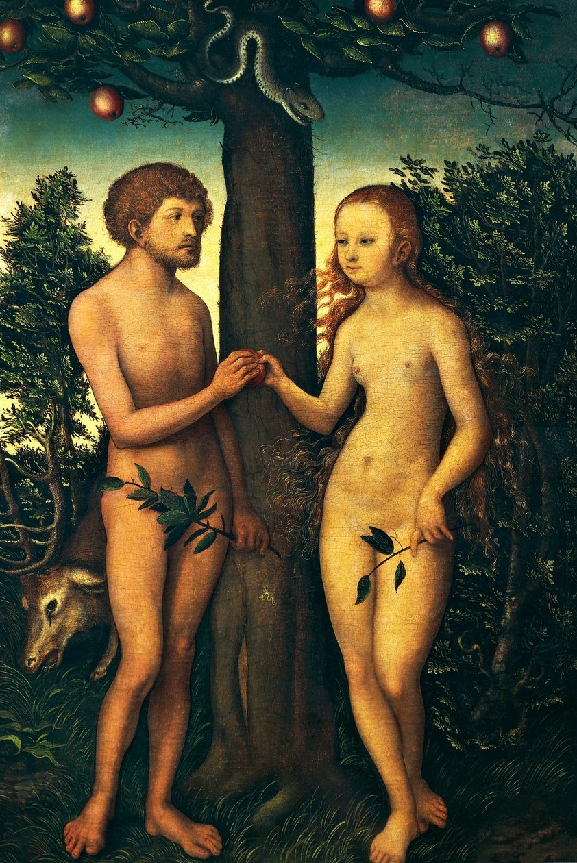 Adam et Eve - Lucas Cranach the Elder