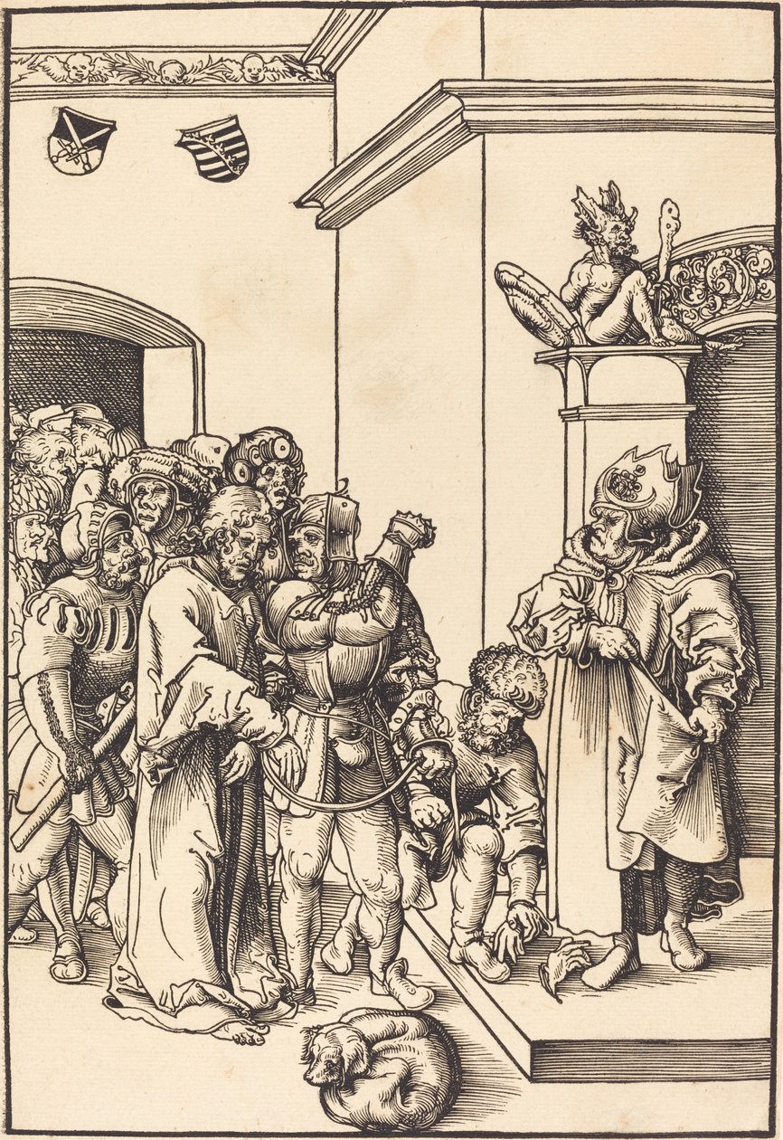 Le Christ devant Anne - Lucas Cranach the Elder