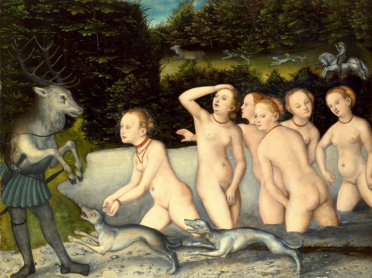 Diane et Actéon - Lucas Cranach the Elder