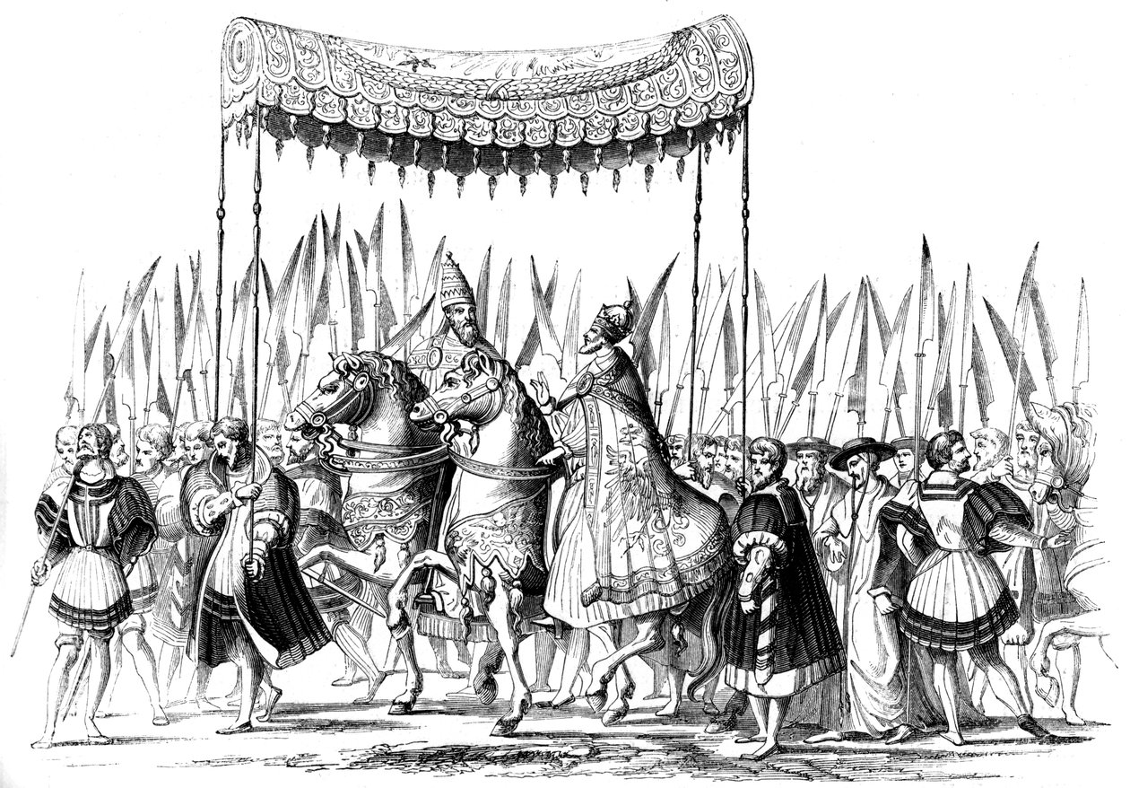Procession impériale, 1529-1530, 1849 - Lucas Cranach the Elder