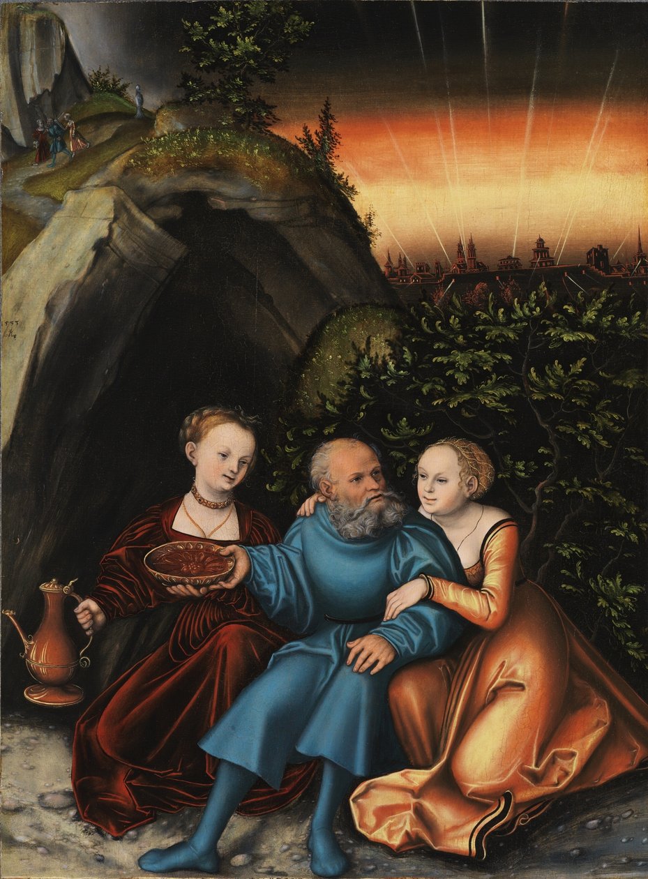 Loth et ses filles - Lucas Cranach the Elder