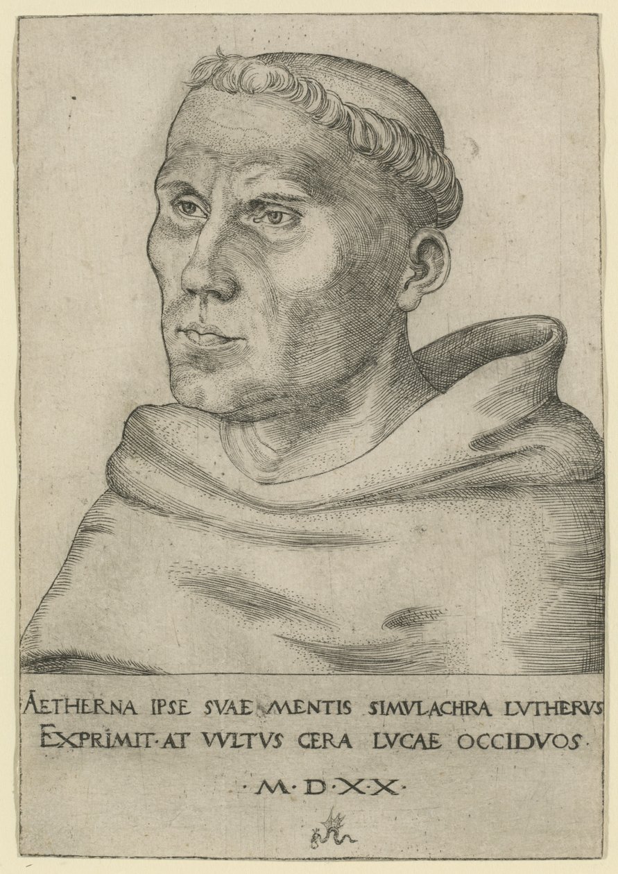 Luther en moine augustin - Lucas Cranach the Elder