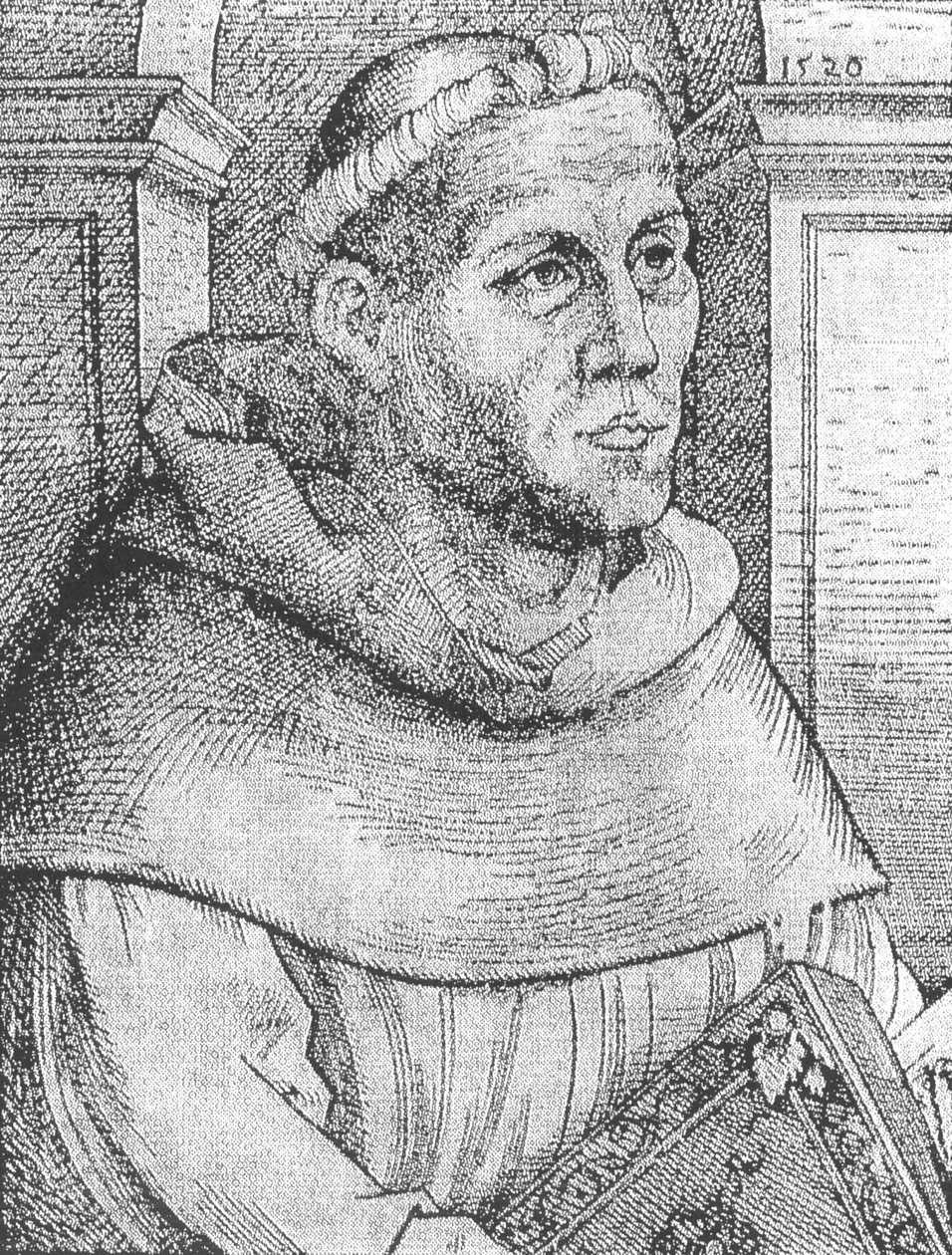 Martin Luther en tant que moine. - Lucas Cranach the Elder