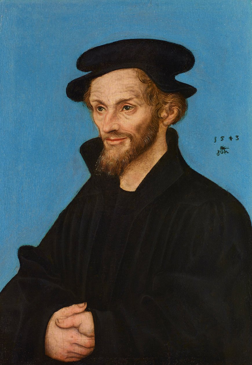 Portrait de Philippe Melanchthon - Lucas Cranach the Elder