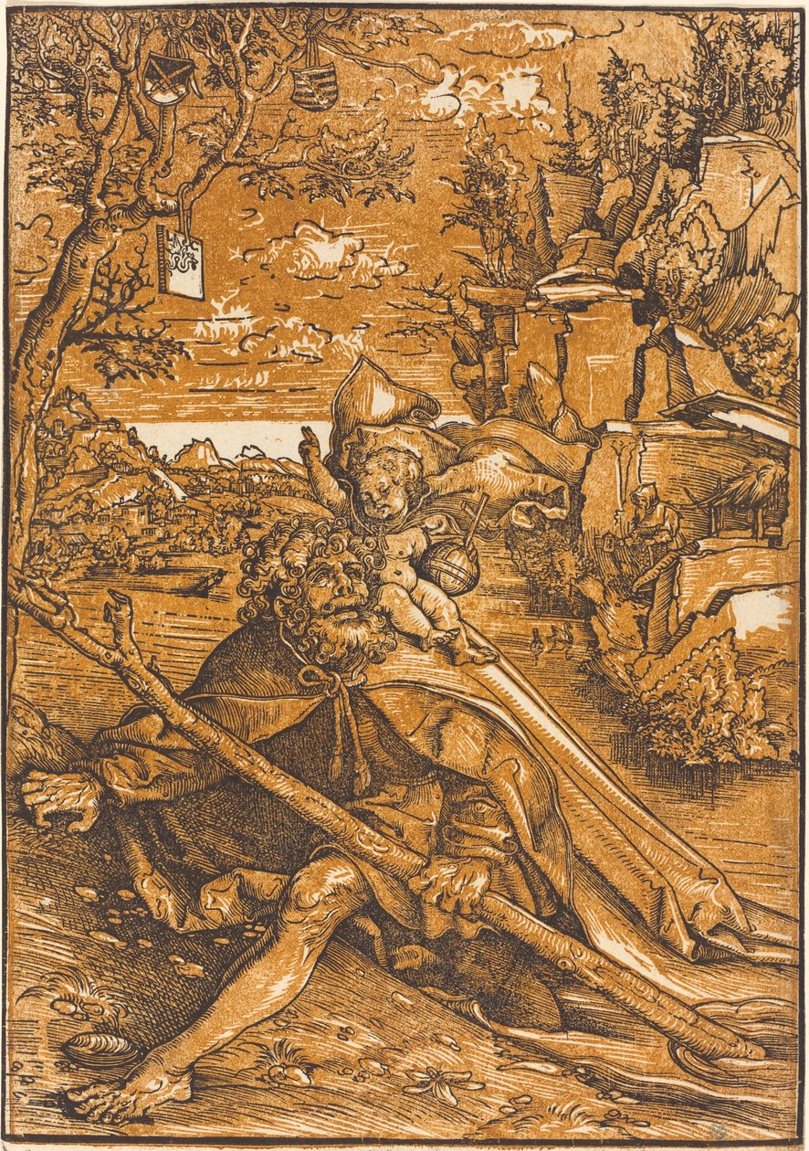 Saint Christophe - Lucas Cranach the Elder