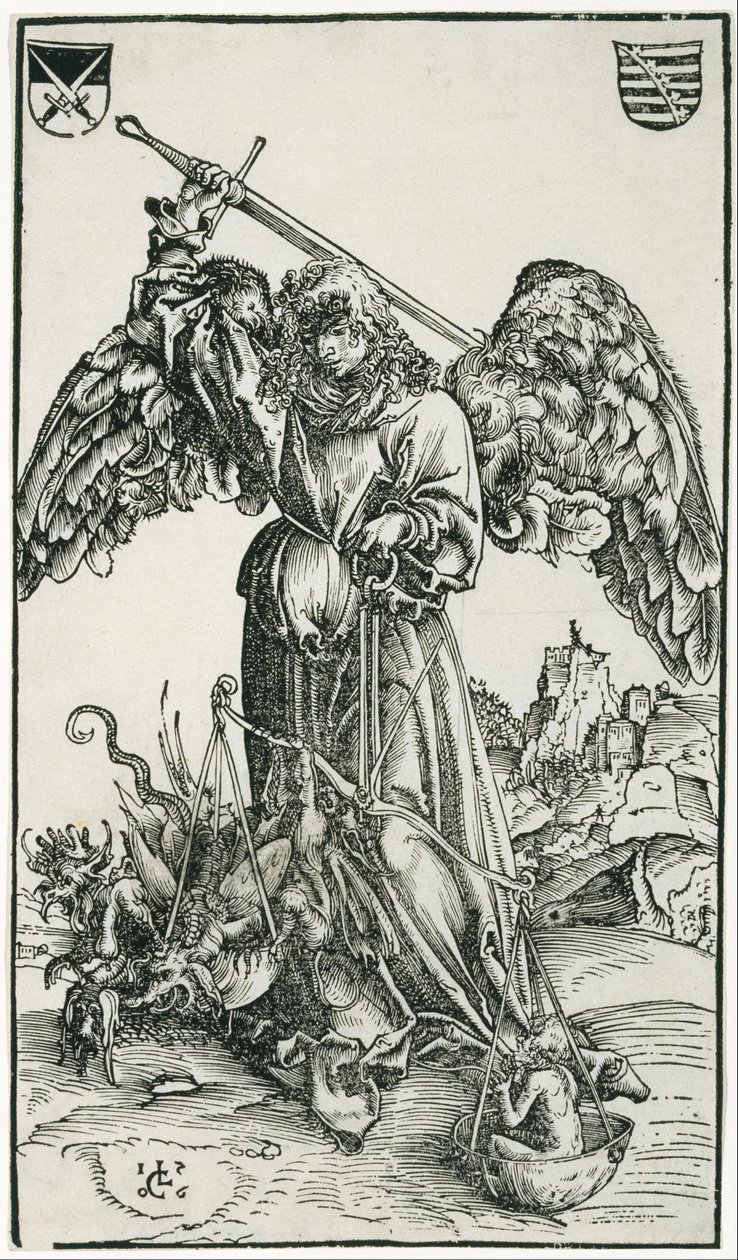 Saint Michel - Lucas Cranach the Elder