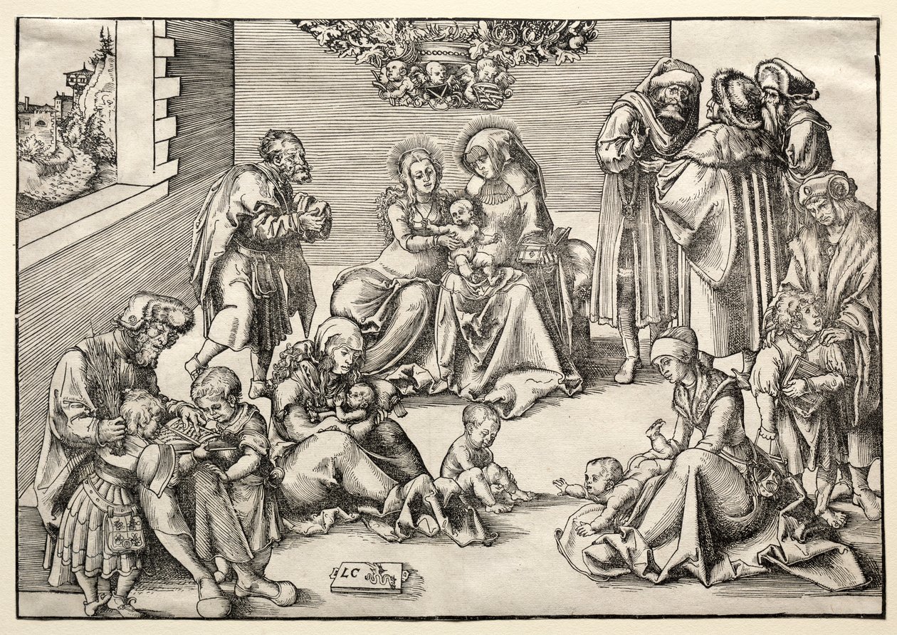 La Sainte Famille et les proches - Lucas Cranach the Elder