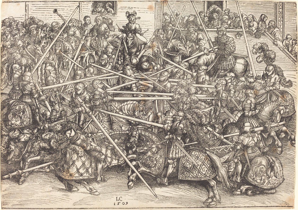 Le troisième tournoi - Lucas Cranach the Elder