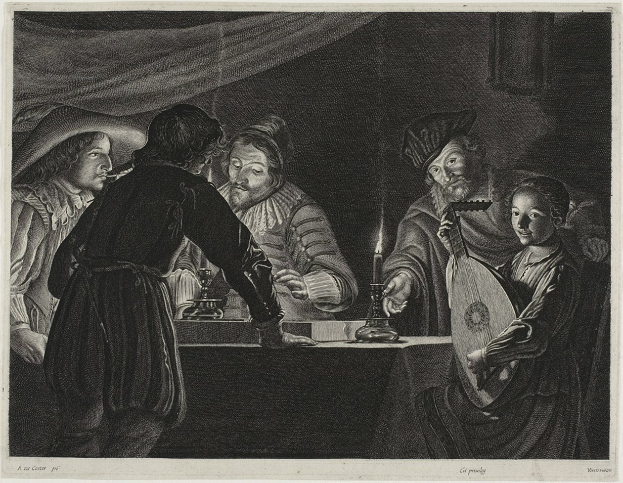 Joueurs de backgammon - Lucas Emil Vorsterman