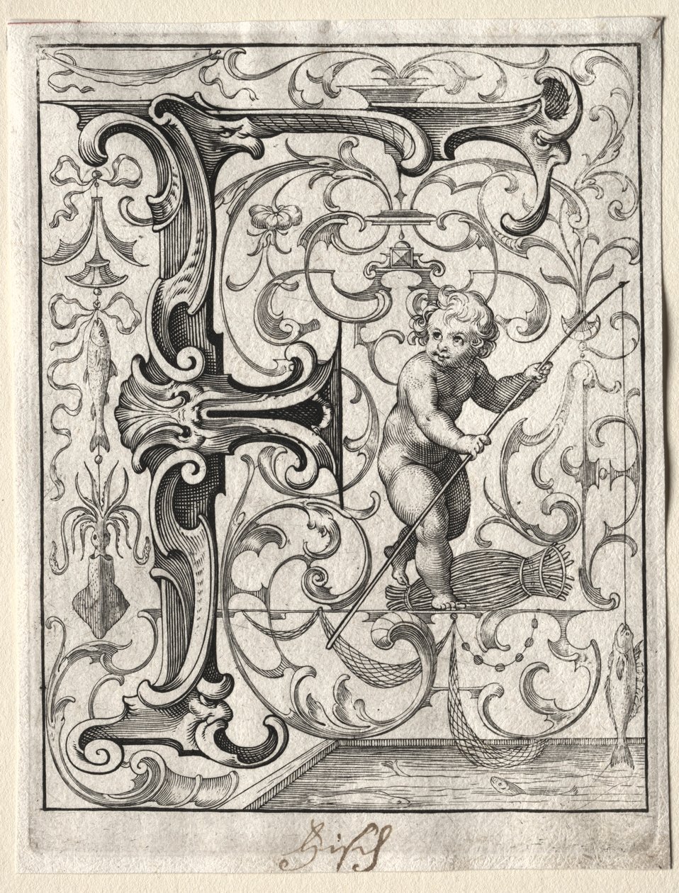Nouveau livret ABC : F, 1627 - Lucas Kilian