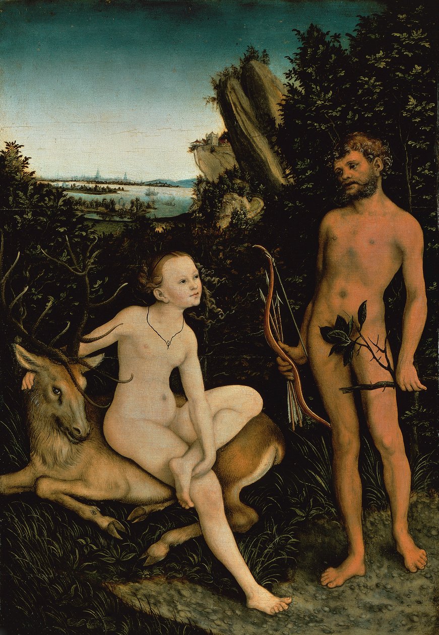 Apollon et Diane - Lucas the Elder Cranach