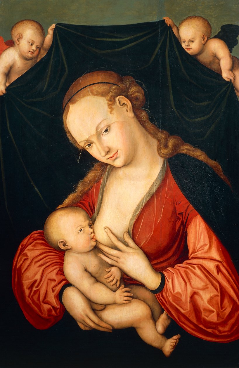 Vierge Marie allaitant Jésus - Lucas the Elder Cranach
