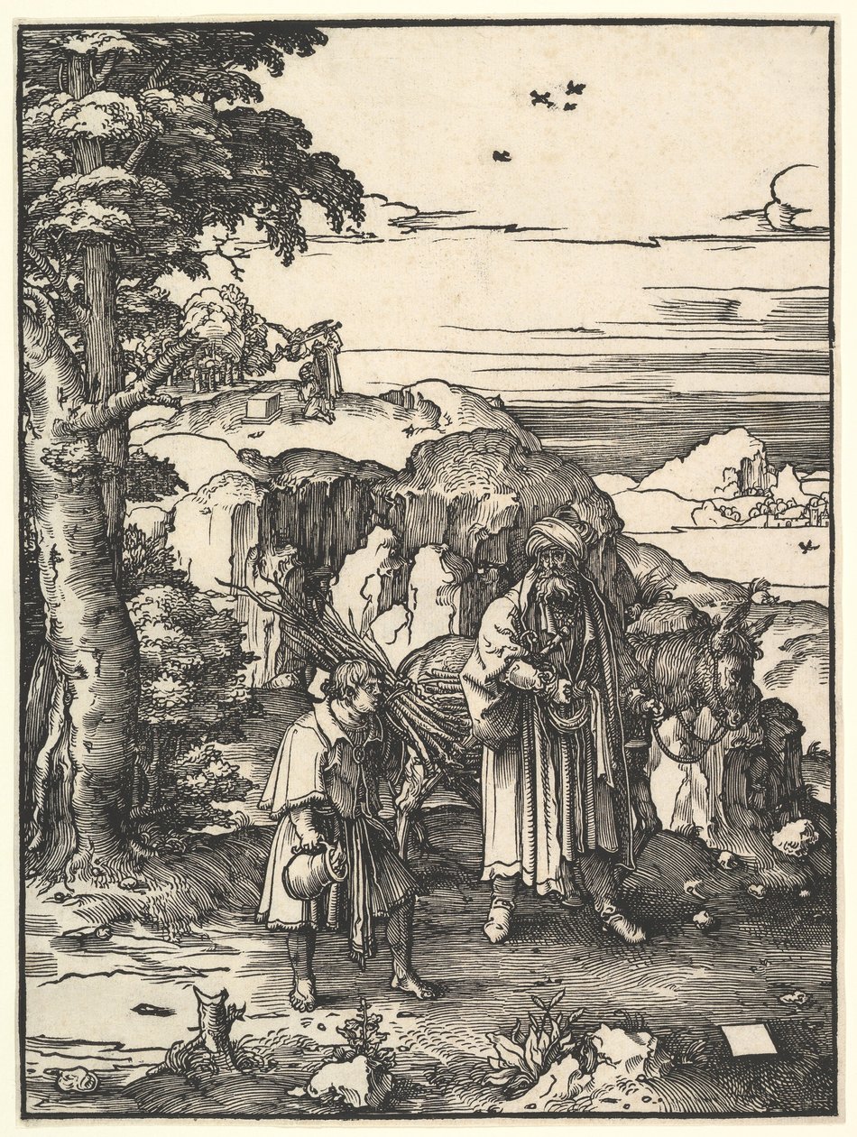 Abraham allant sacrifier Isaac, 1517-19 - Lucas van Leyden