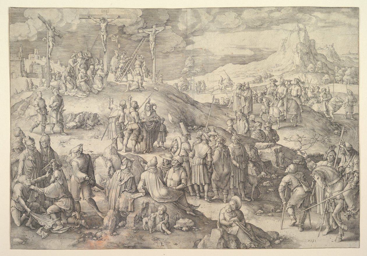 Calvaire Golgotha, 1517 - Lucas van Leyden