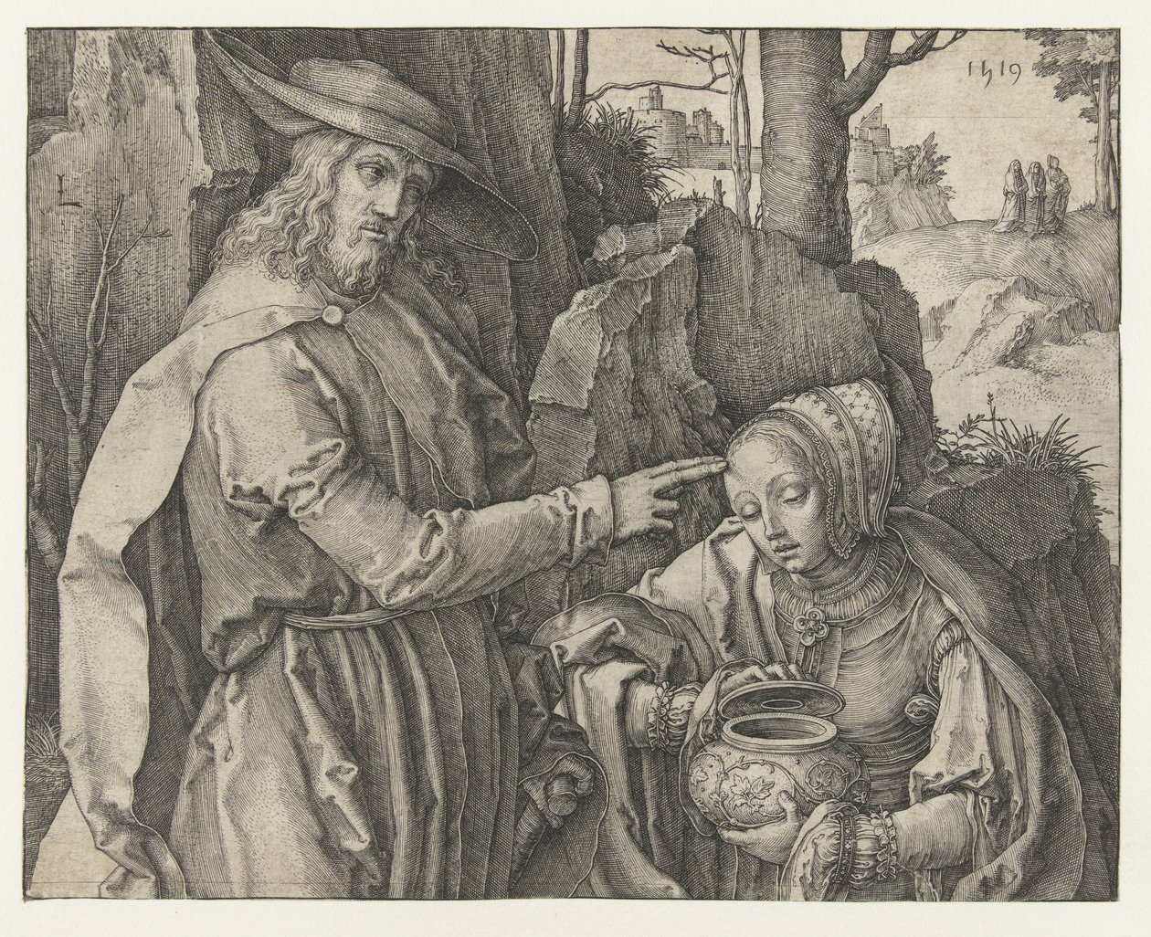 Christ apparaît à Marie Madeleine - Lucas van Leyden