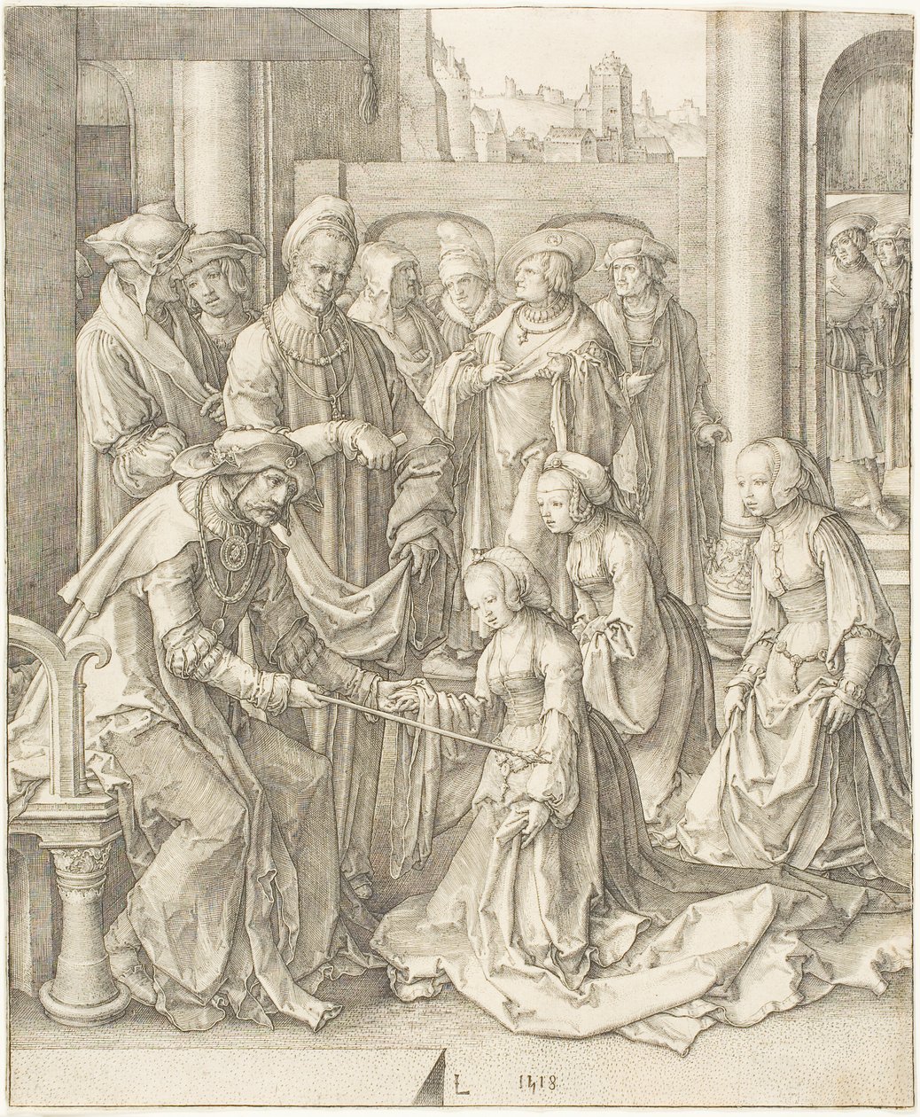 Esther devant Assuérus - Lucas van Leyden