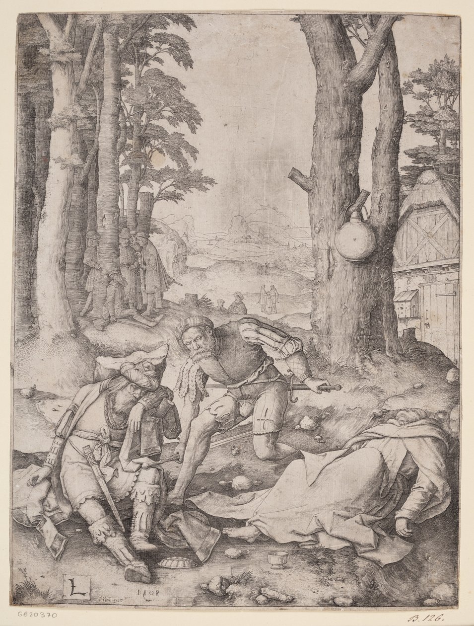 Mahomet et le moine Sergius - Lucas van Leyden