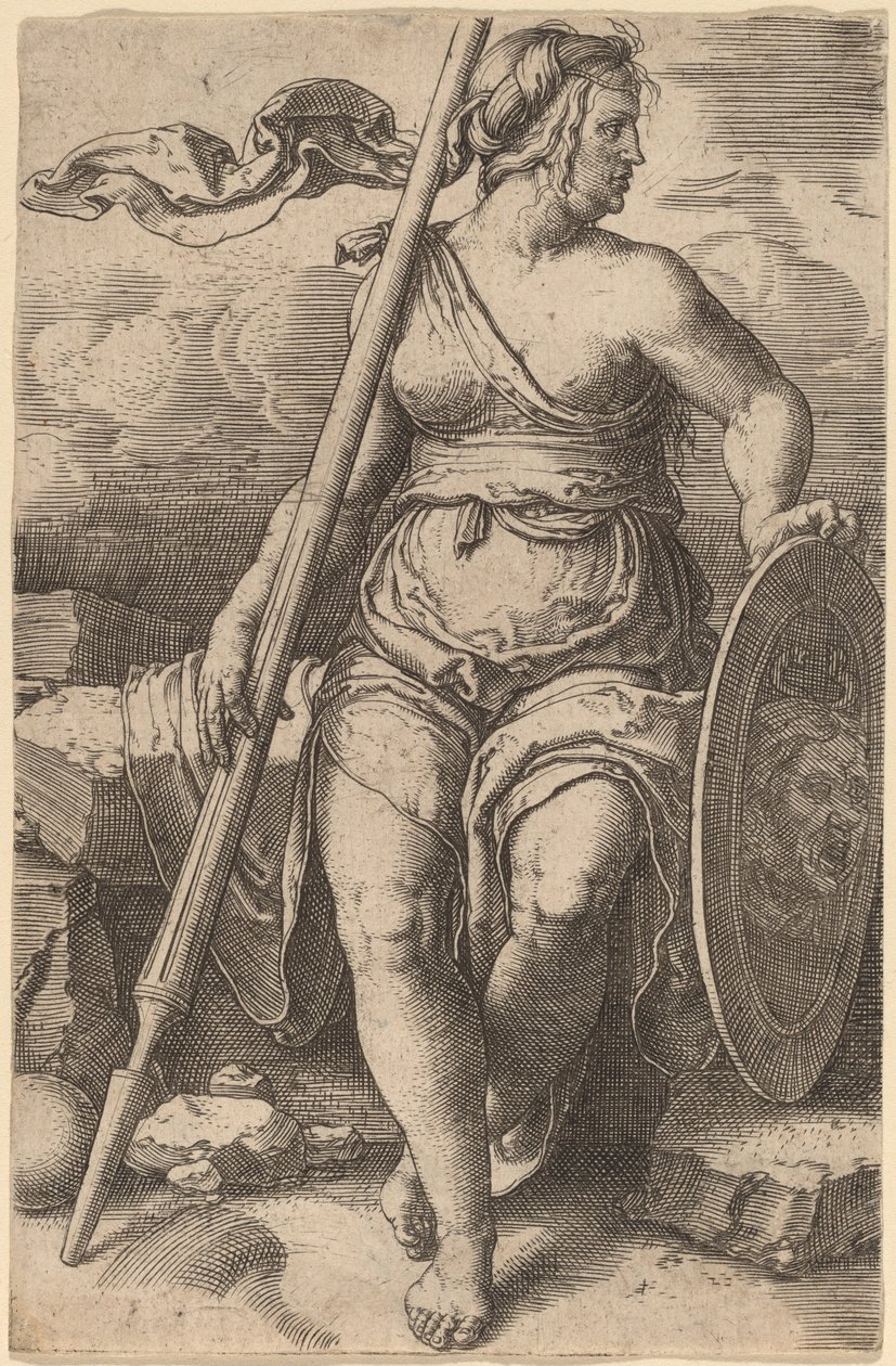 Pallas Athéna - Lucas van Leyden