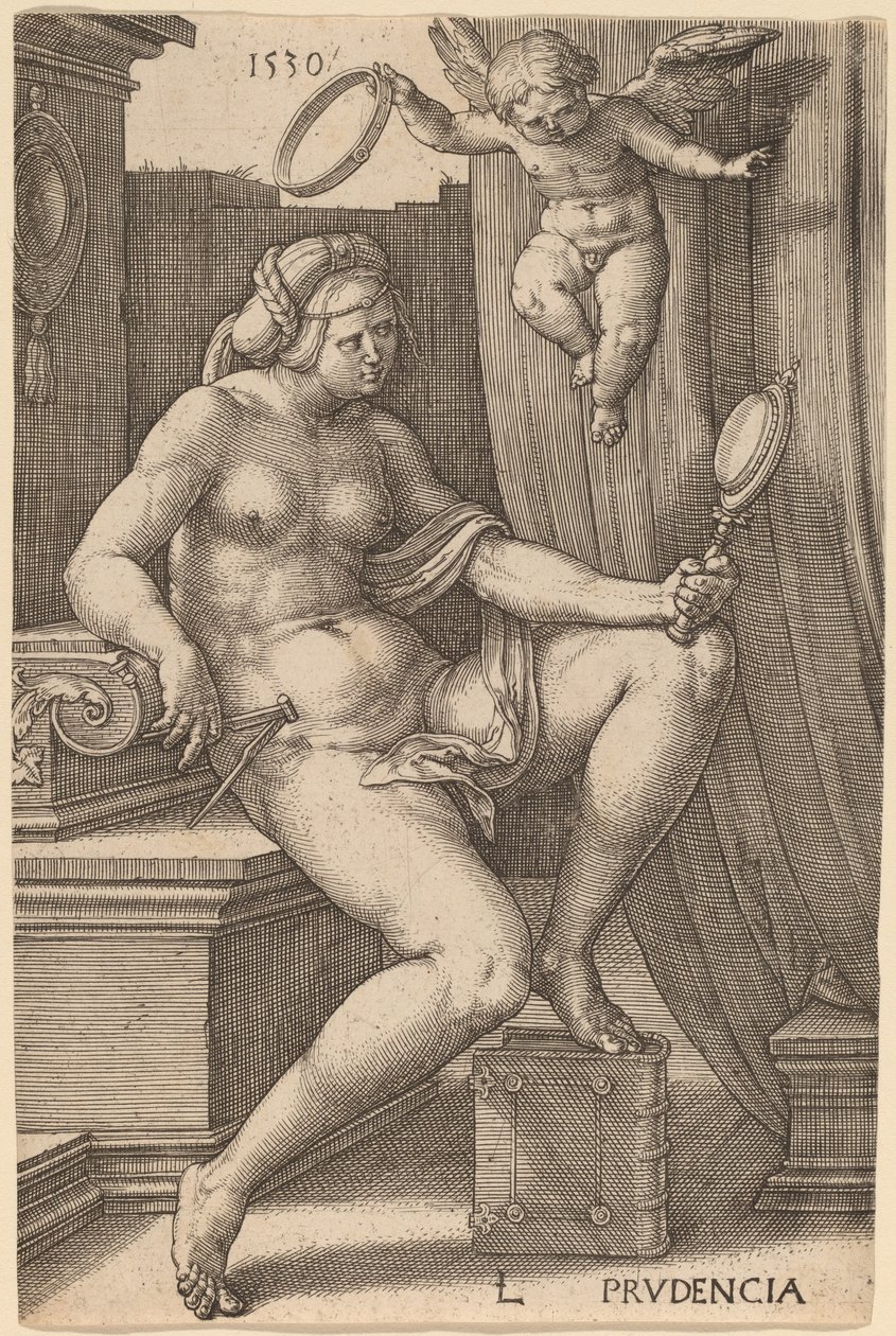 Prudencia (Prudence) - Lucas van Leyden