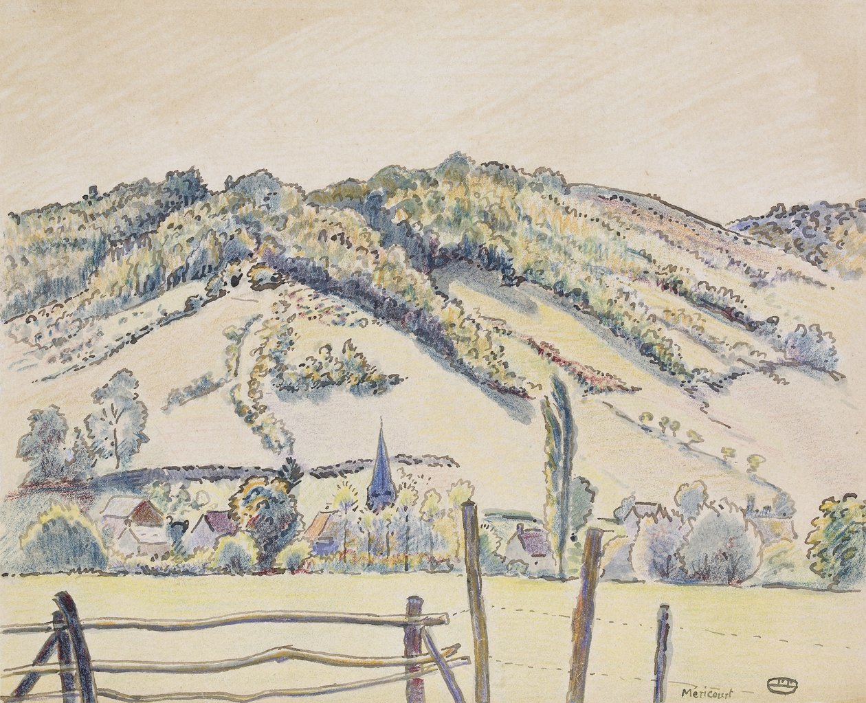 Méricourt, 1919 - Lucien Pissarro