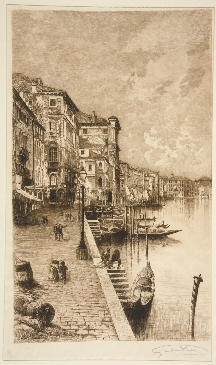 Quai, Venise - Lucien Marcelin Gautier