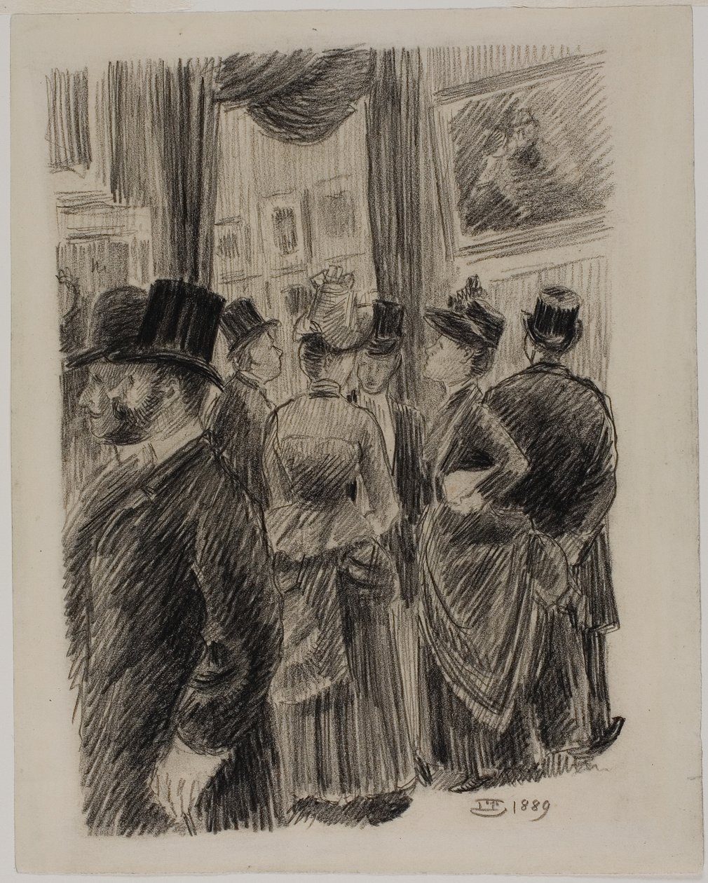 Dans la galerie - Lucien Pissarro
