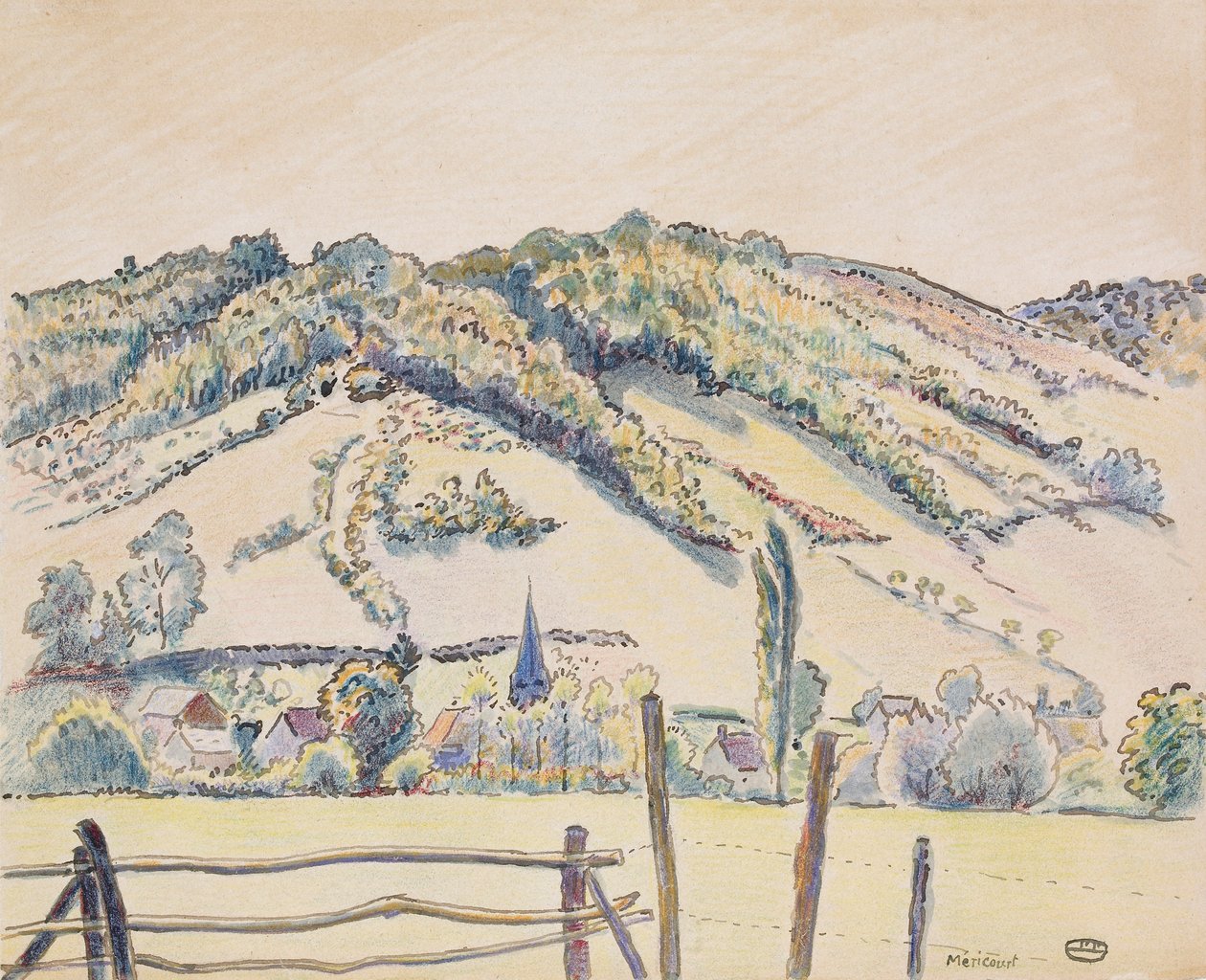 Mericourt, 1919 - Lucien Pissarro