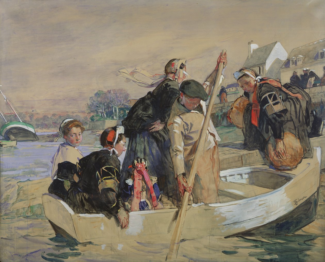 Scène bretonne - Lucien Simon