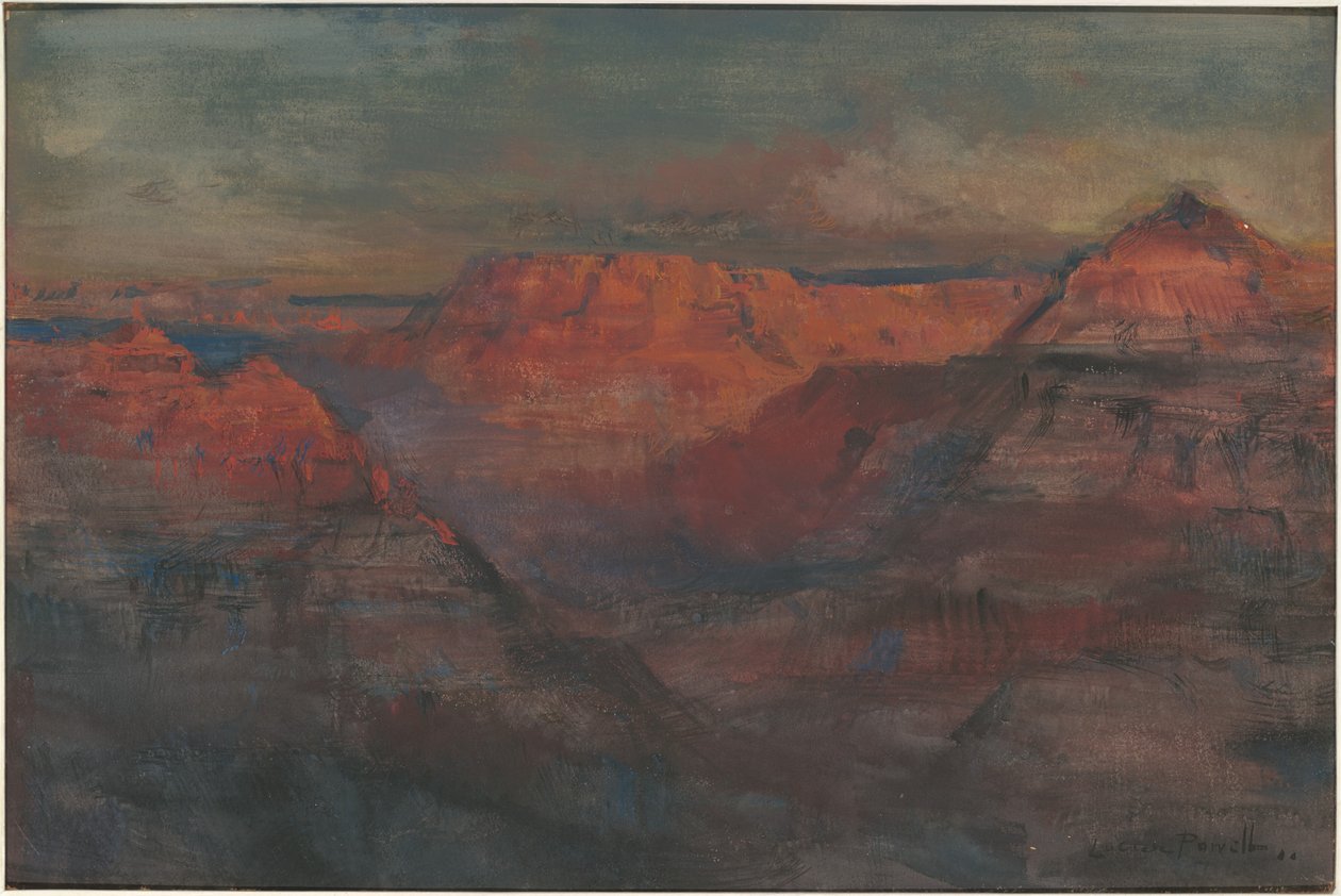 Le crépuscule, Grand Canyon, Arizona - Lucien Whiting Powell
