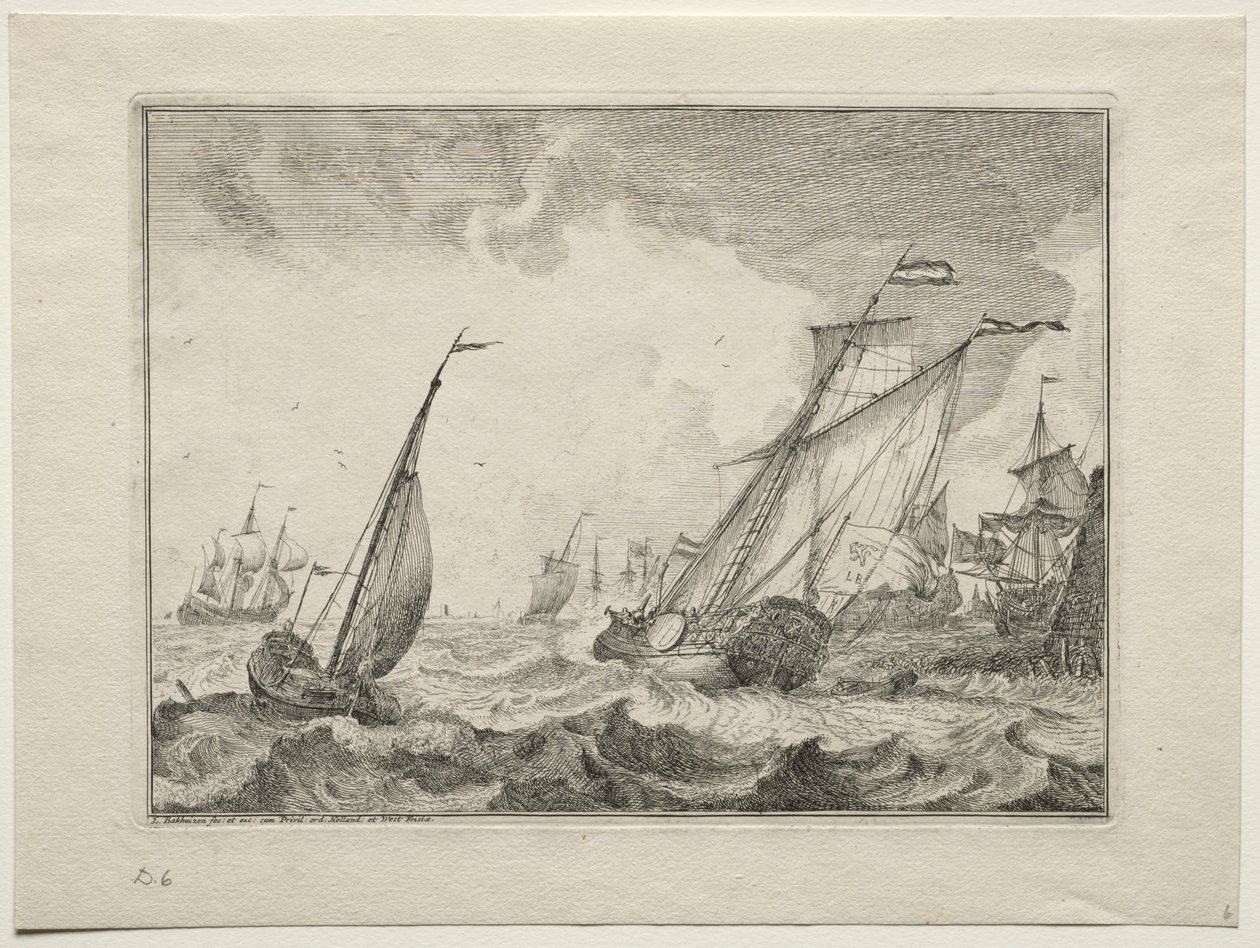 Navires dans une Tempête, 1701 - Ludolf Backhuysen