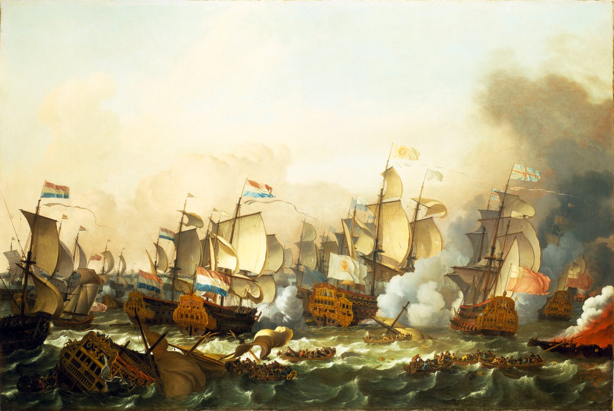 La Bataille de Barfleur - Ludolf Bakhuizen