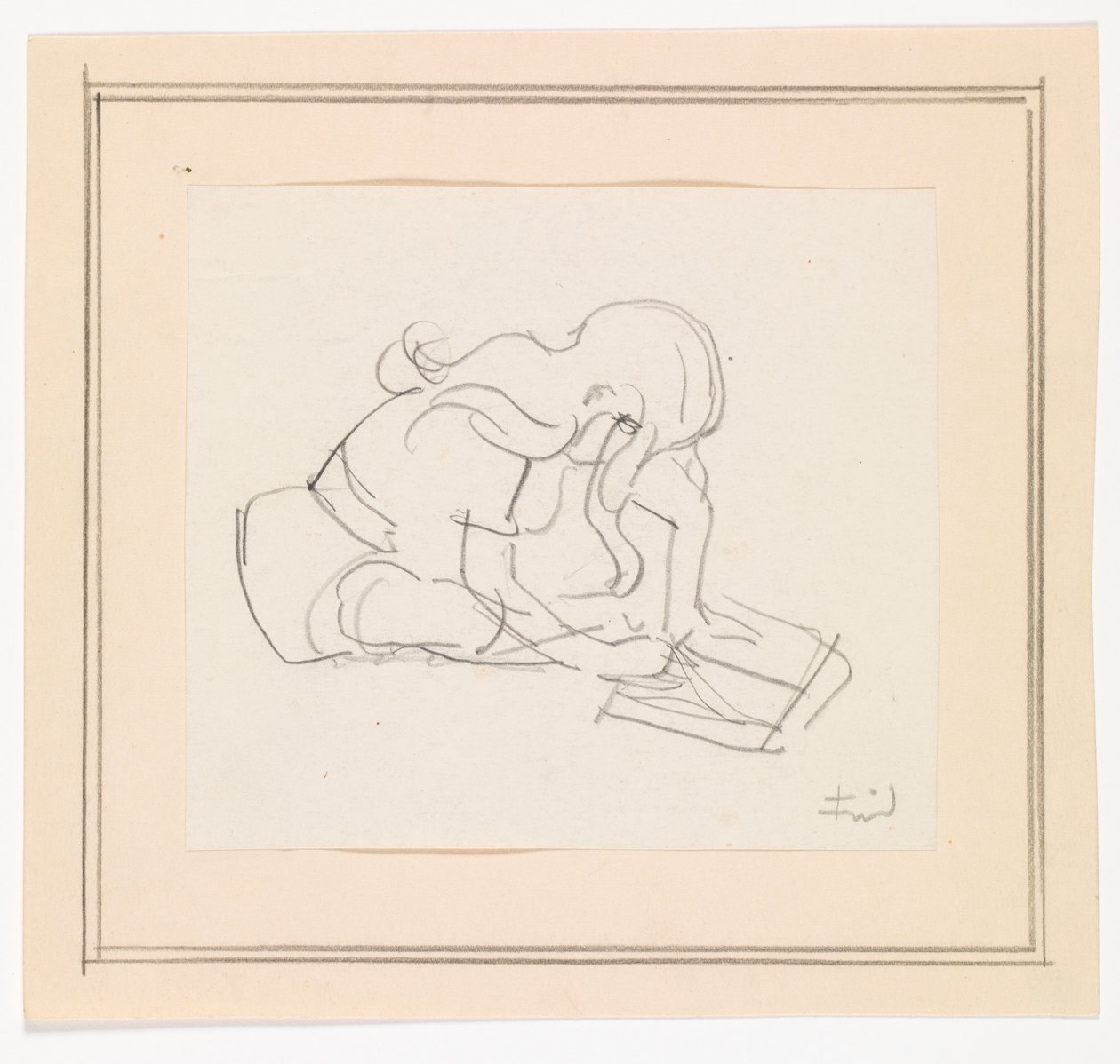 Jeune fille lisant - Ludvig Find
