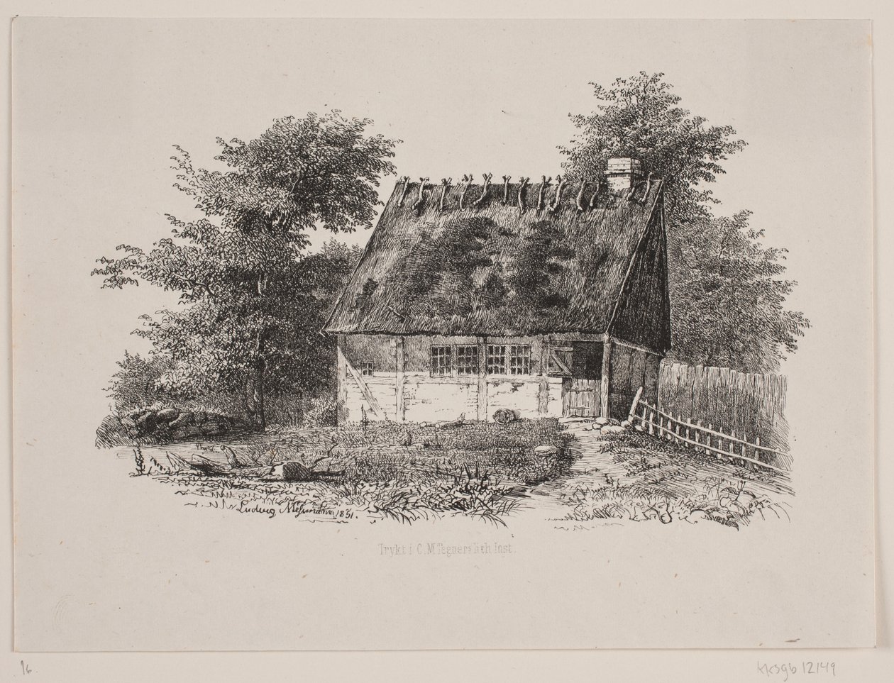 Une maison de paysan - Ludvig Messmann