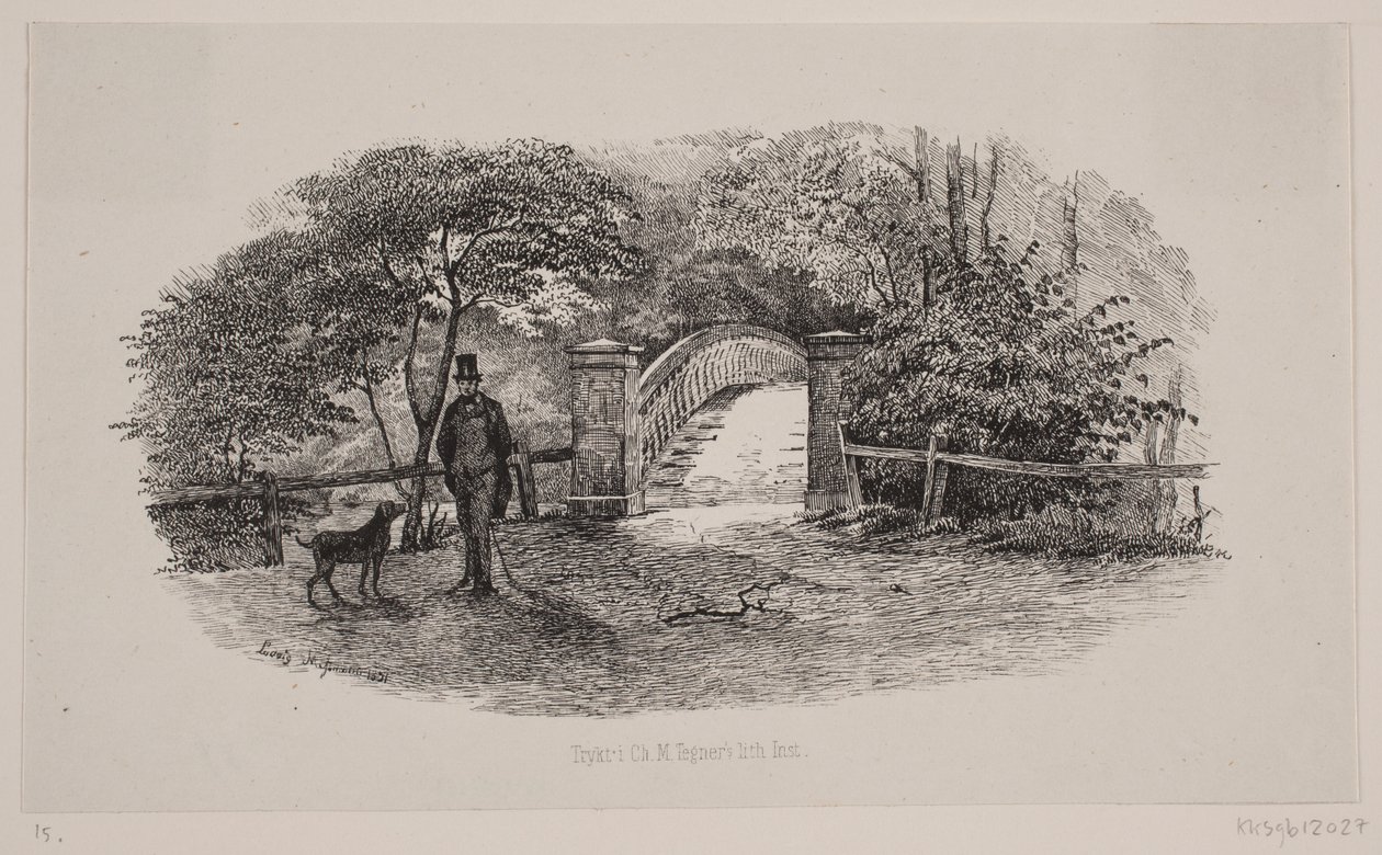 Partie du jardin de Frederiksberg - Ludvig Messmann