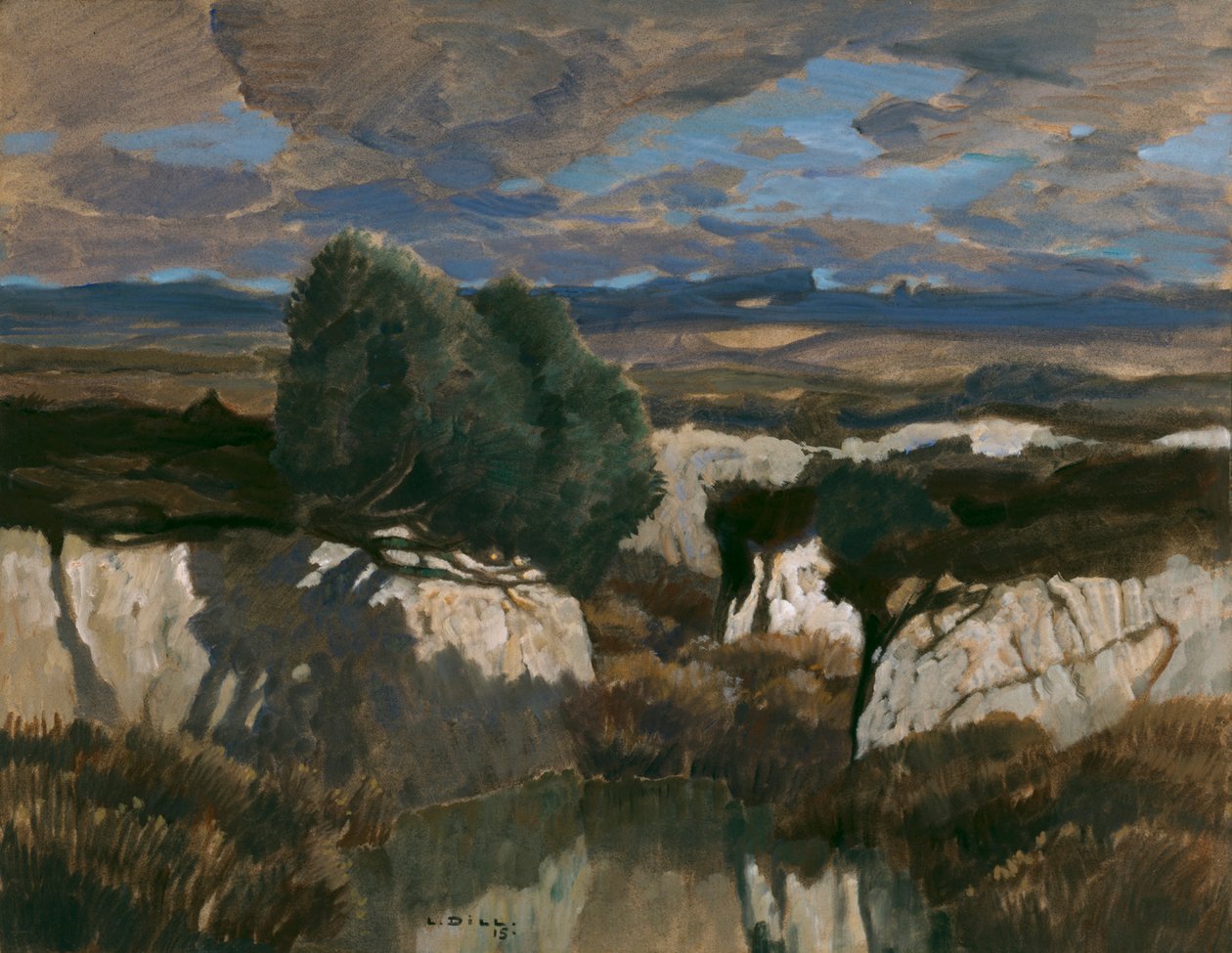 Dans la tourbière blanche - Ludwig Dill