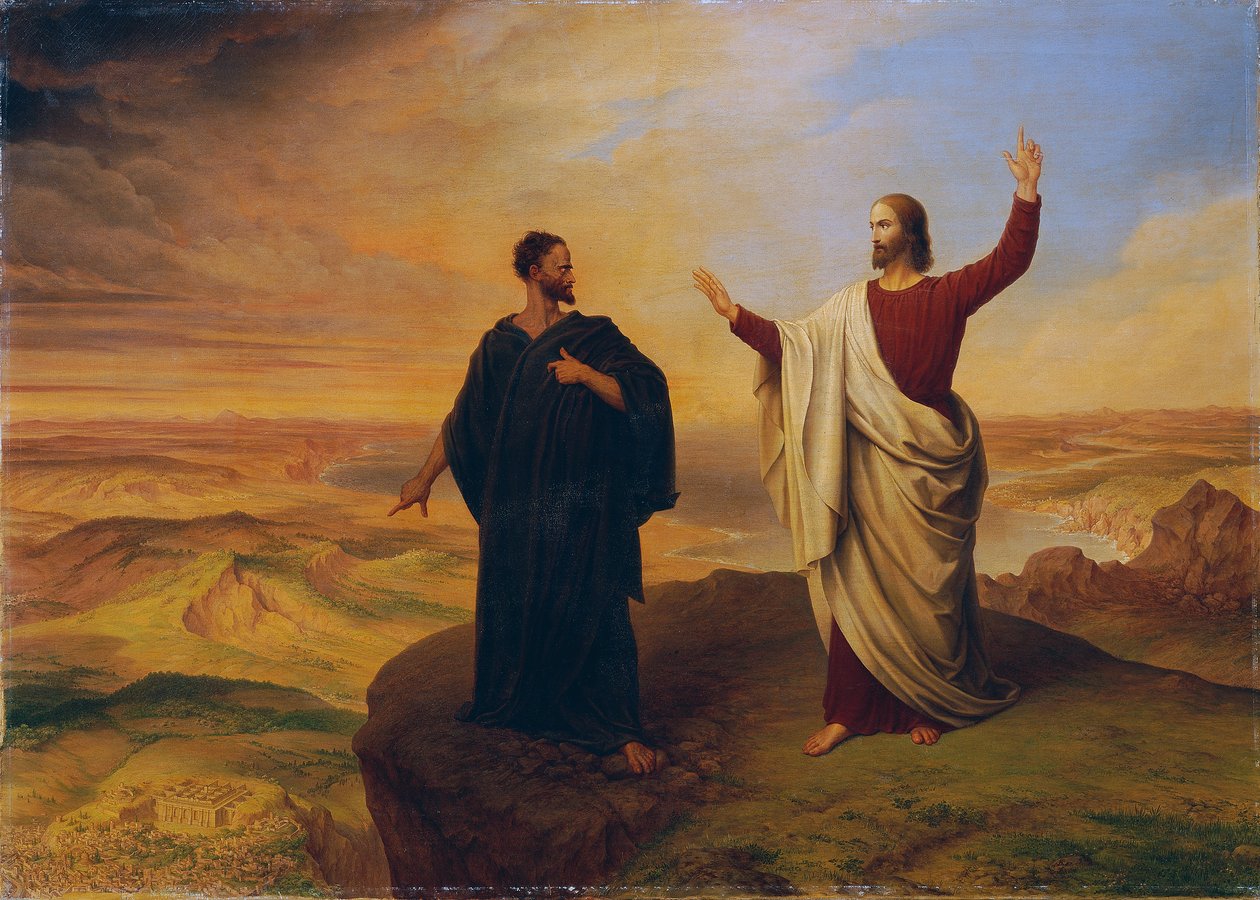 La tentation du Christ - Ludwig Ferdinand Schnorr von Carolsfeld