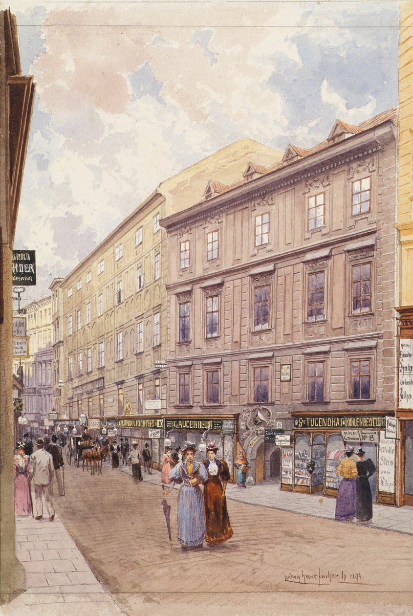 Le marché paysan à Vienne - Ludwig Hans Fischer