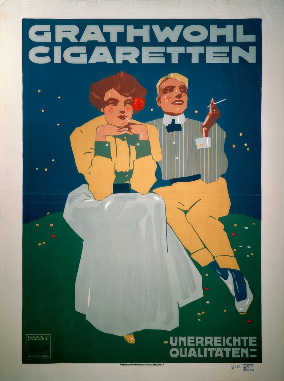 Cigarettes Grathwohl - Ludwig Hohlwein