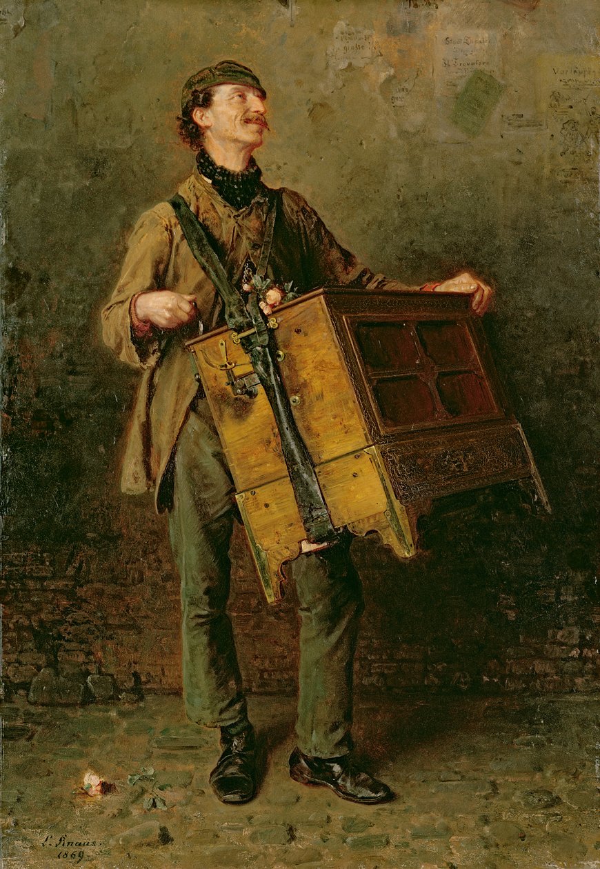Le Joueur de Vielle, 1869 - Ludwig Knaus