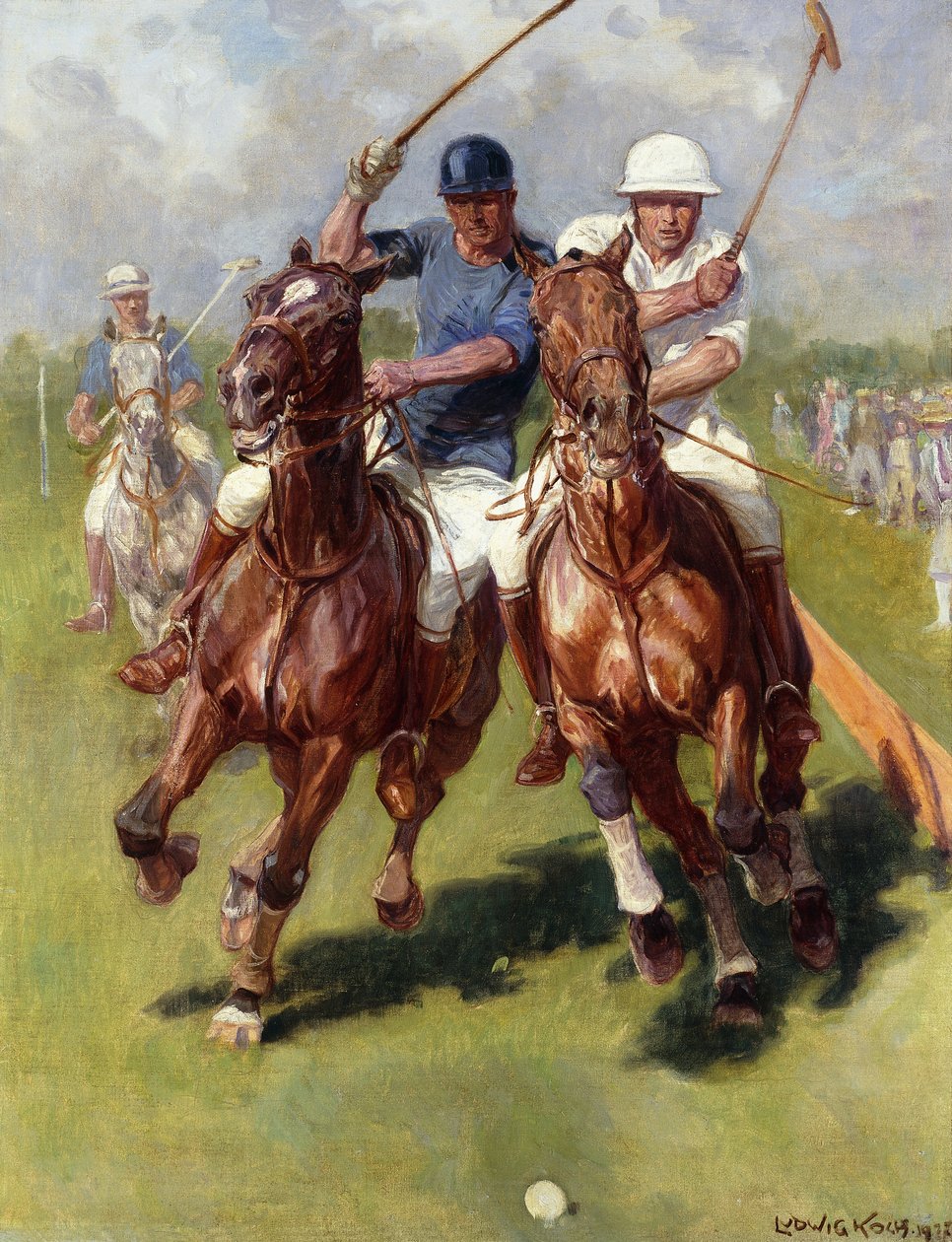 Un match de polo - Ludwig Koch