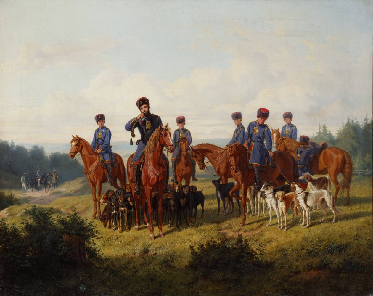 La chasse au lièvre - Ludwig Pietsch