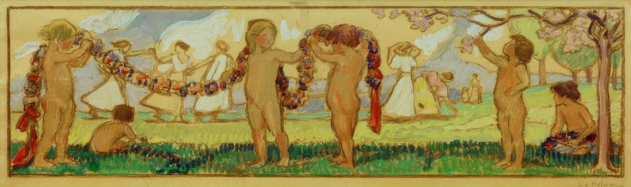 Berlin-Pankow, Rath., Salle des mariages / Projet - Ludwig von Hofmann
