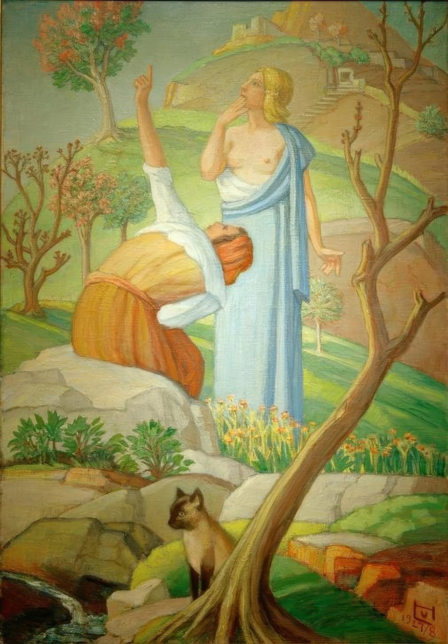 Le Faucon - Ludwig von Hofmann