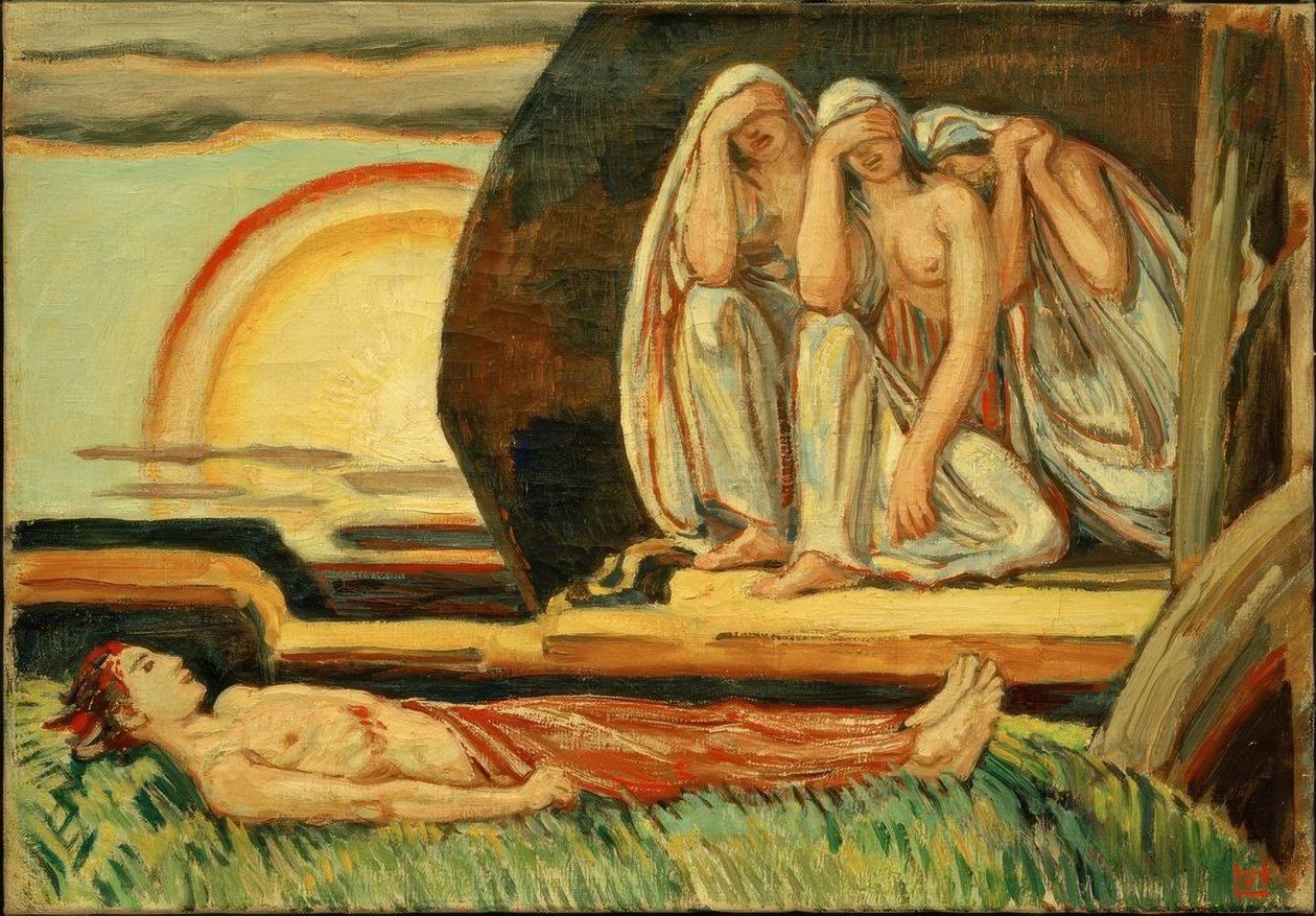 Lamentation pour Phaéton - Ludwig von Hofmann
